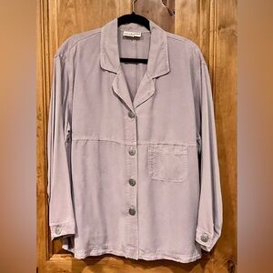 David Dart Light Weight Lavender Button-Up Jacket